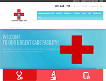 Tablet Screenshot of champions-urgentcare.com